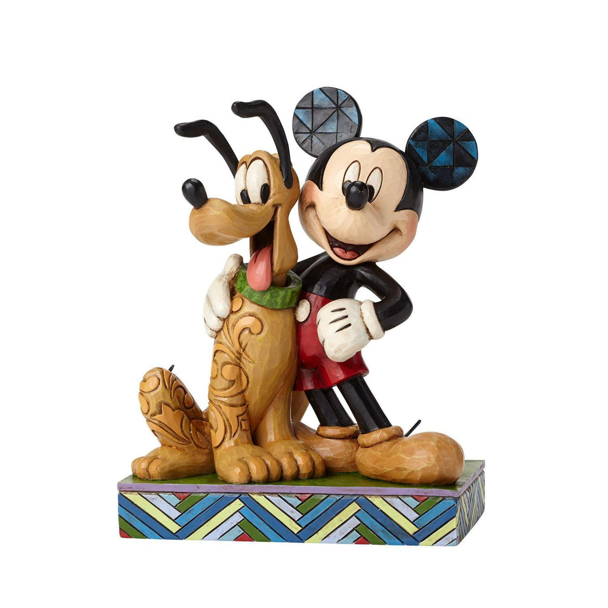 DISNEY TRADITIONS BY JIM SHORE MICKEY & PLUTO 15CM