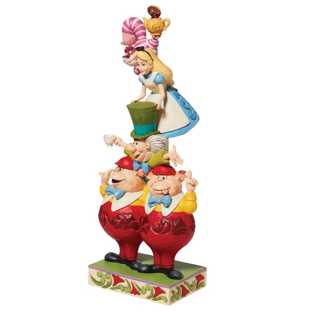 DISNEY TRADITIONS BY JIM SHORE ALICE IN WONDERLAND STACKED