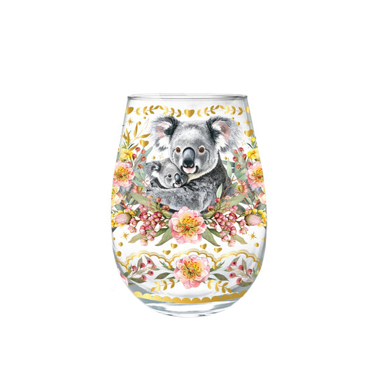 Lisa Pollock Stemless Glass Gold Detailing With 24K Gold Lime Garnish Country Cuddles