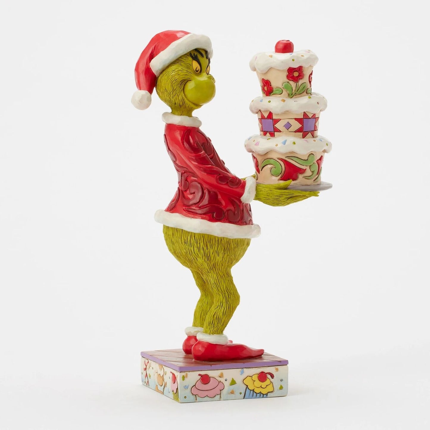 THE GRINCH BY JIM SHORE GRINCH WITH CAKE 23CM