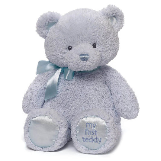GUND MY FIRST TEDDY BLUE LARGE 38CM