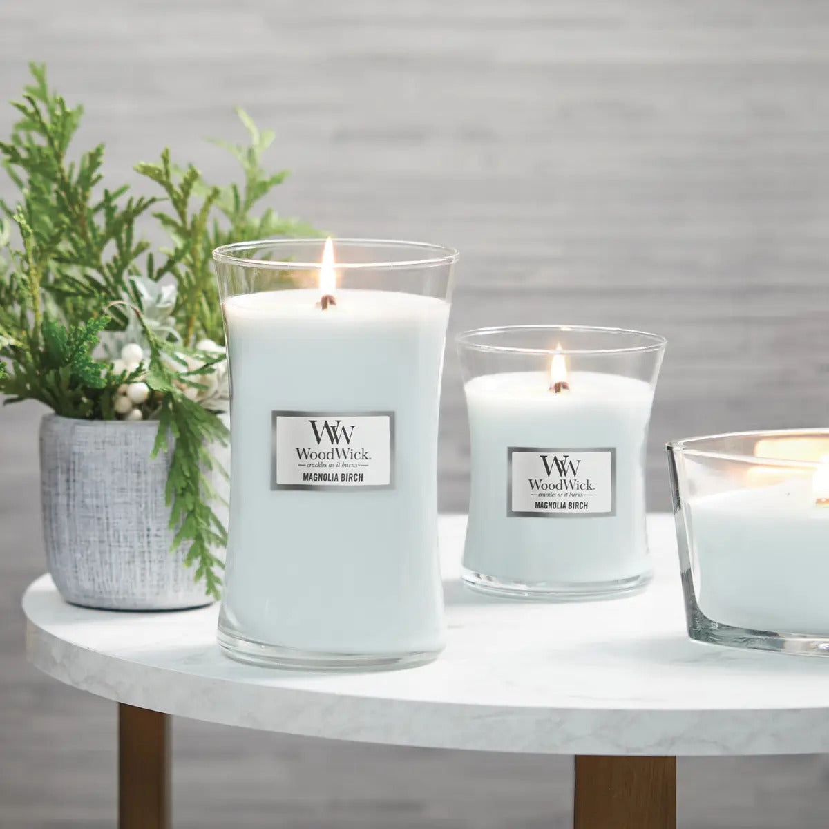 WoodWick Candle Medium Magnolia Birch