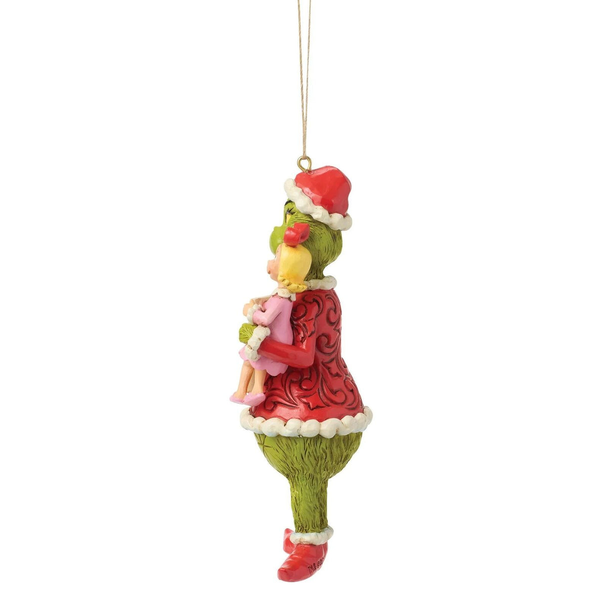 The Grinch By Jim Shore Grinch & Cindy-Lou With Sign Hanging Ornament
