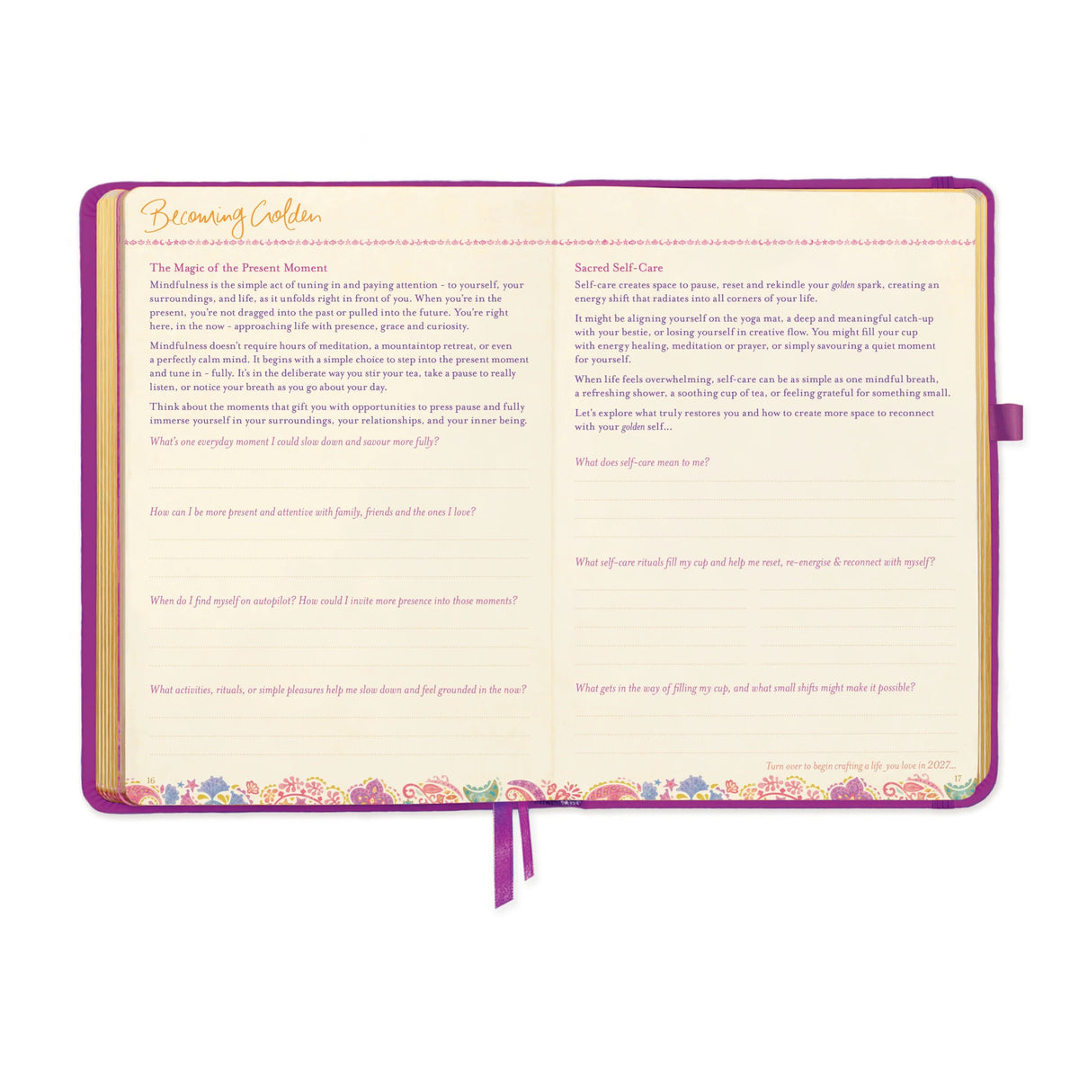 Intrinsic 2027 Diary Planner The Year To Create Magic - Berry Bliss Purple