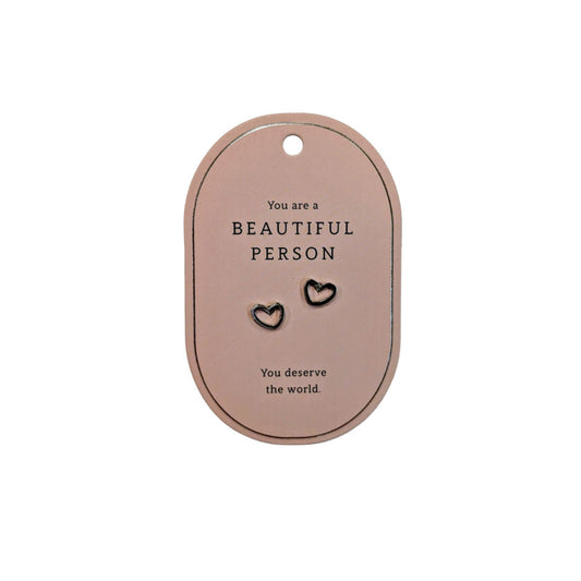 SWEETHEART BEAUTIFUL PERS SILVER EARRINGS