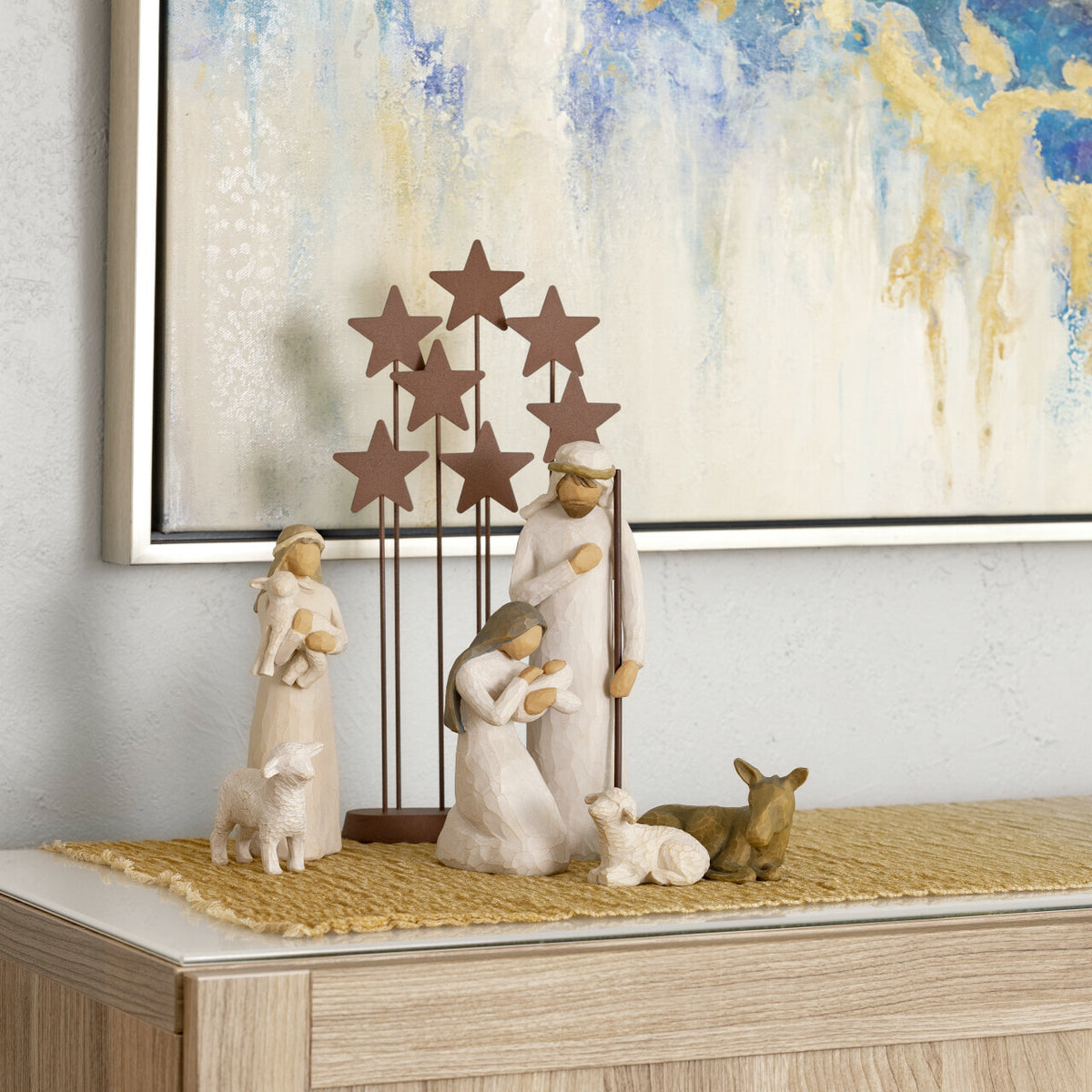 WILLOW TREE NATIVITY - NATIVITY TABLE RUNNER