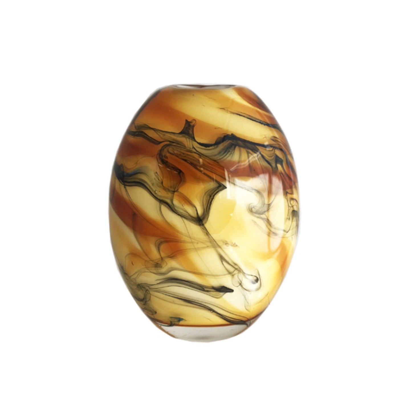 ZIBO ART GLASS VASE MANUKA