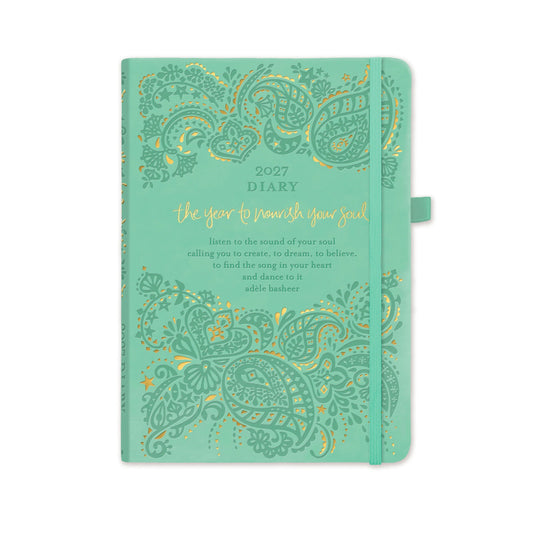 Intrinsic 2027 Diary Planner The Year To Nourish Your Soul - Tahitian Turquoise