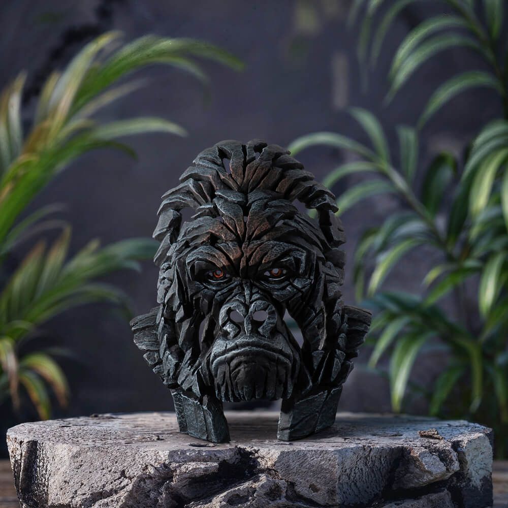 EDGE SCULPTURE MINIATURE GORILLA BUST