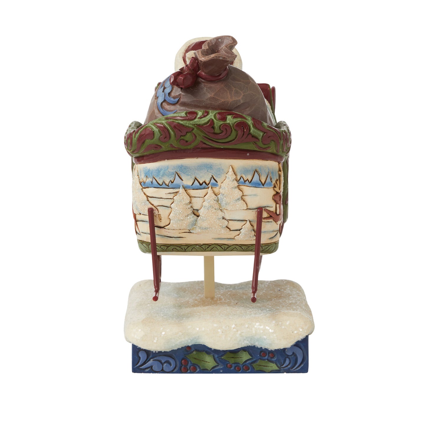 HEARTWOOD CREEK VICTORIAN SANTA IN SLEIGH 18CM