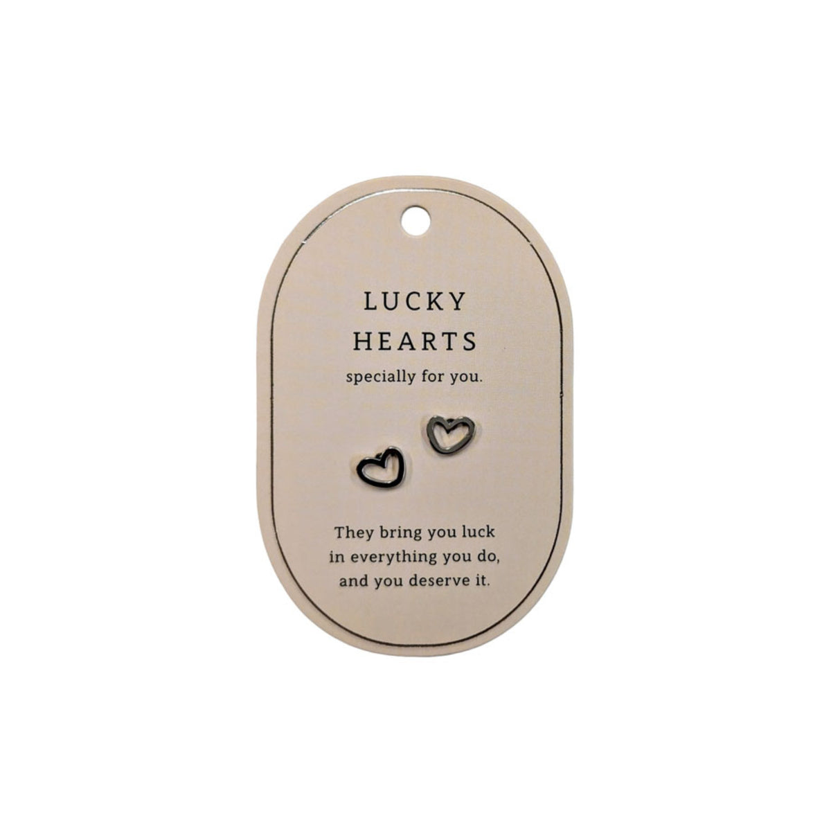 SWEETHEART LUCKY HEARTS SILVER EARRINGS