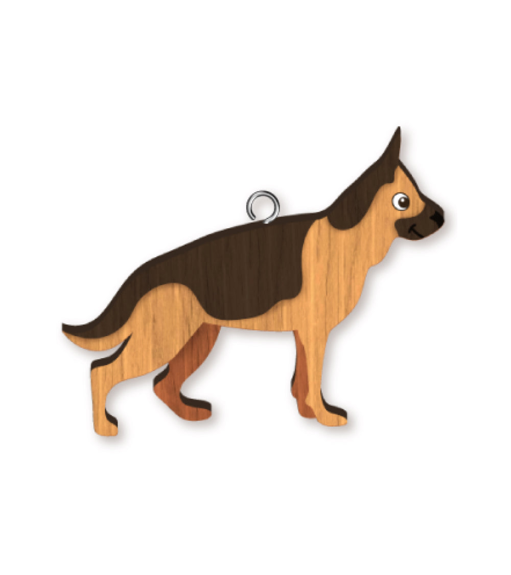 HANDMADE KEYRING GERMAN SHEPHERD