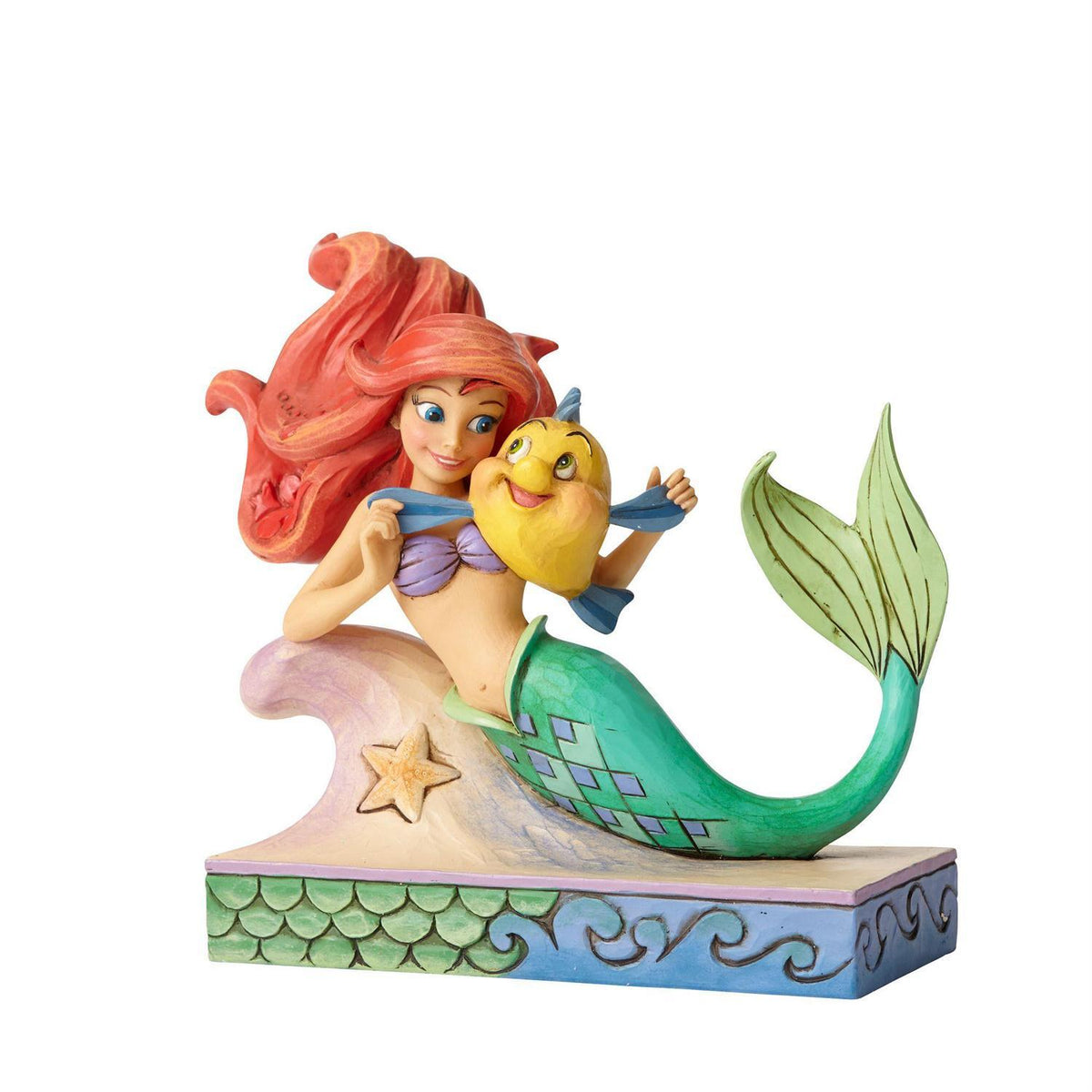 DISNEY TRADITIONS BY JIM SHORE ARIEL WITH FLOUNDER