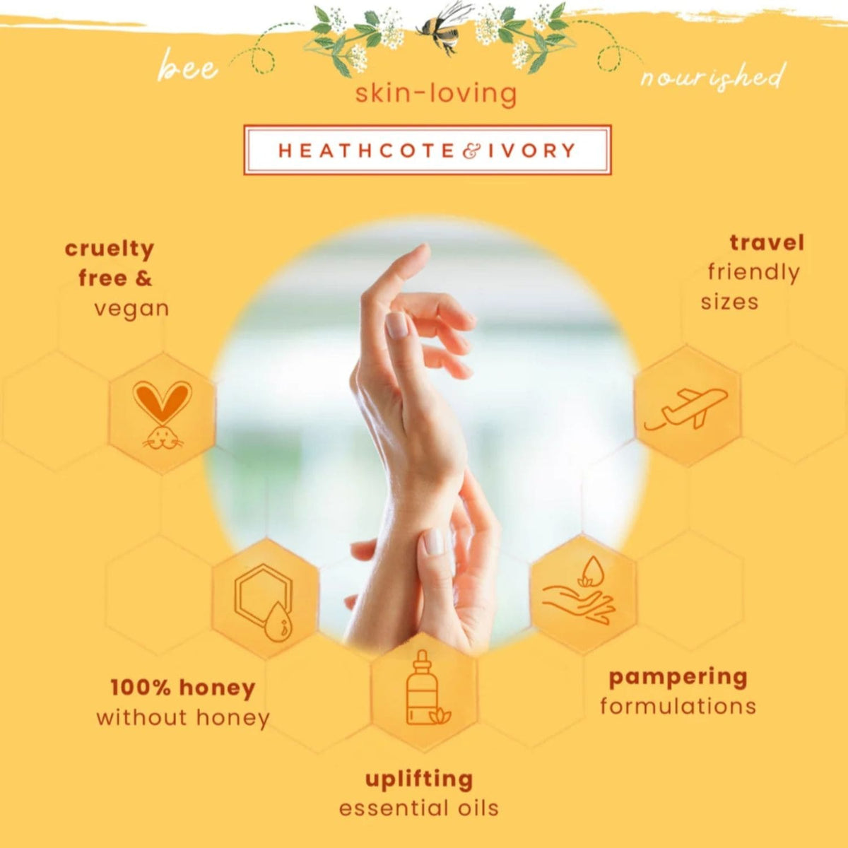 Heathcote & Ivory Busy Bees Mini Hand Care Set