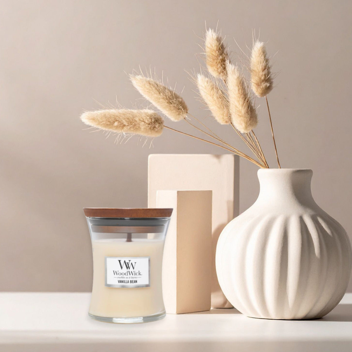 WoodWick Candle Vanilla Bean Mini