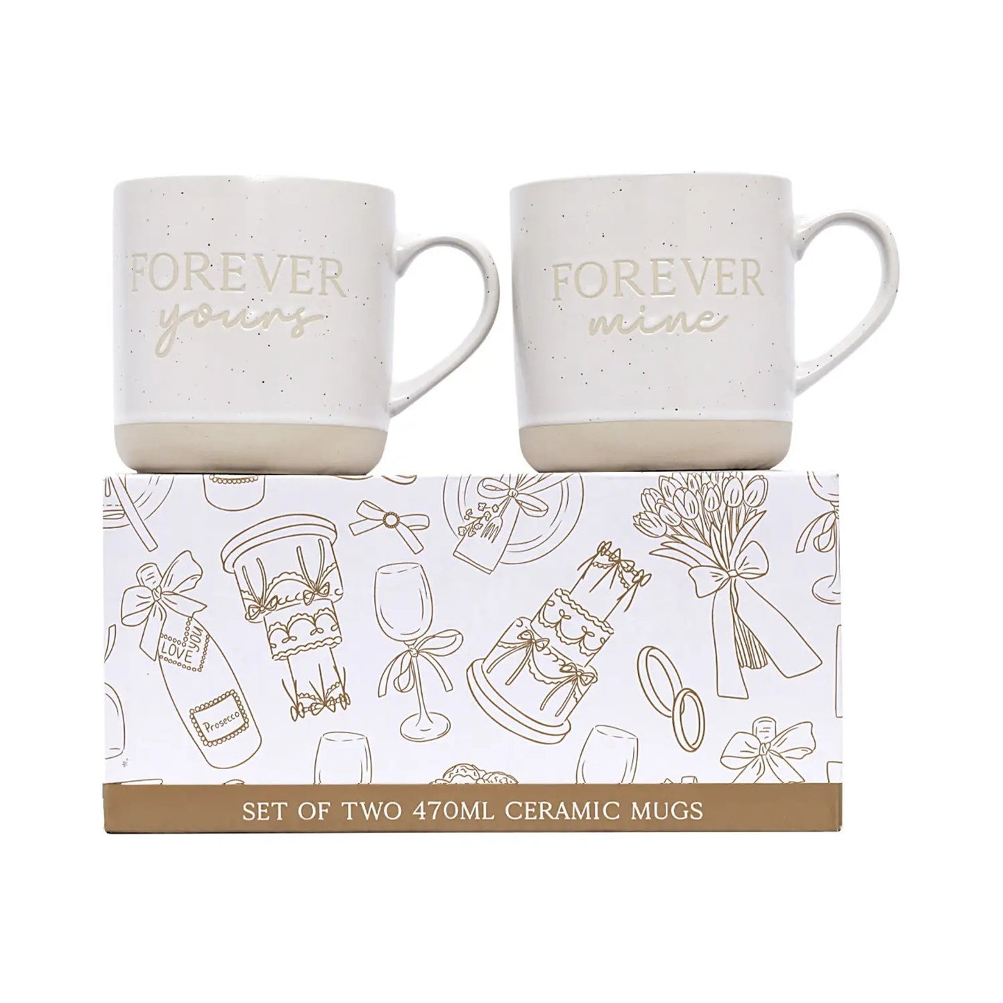 Wedding Mug Set Of 2 Forever Mine & Forever Yours