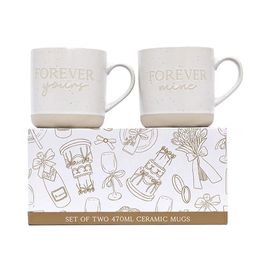 Wedding Mug Set Of 2 Forever Mine & Forever Yours
