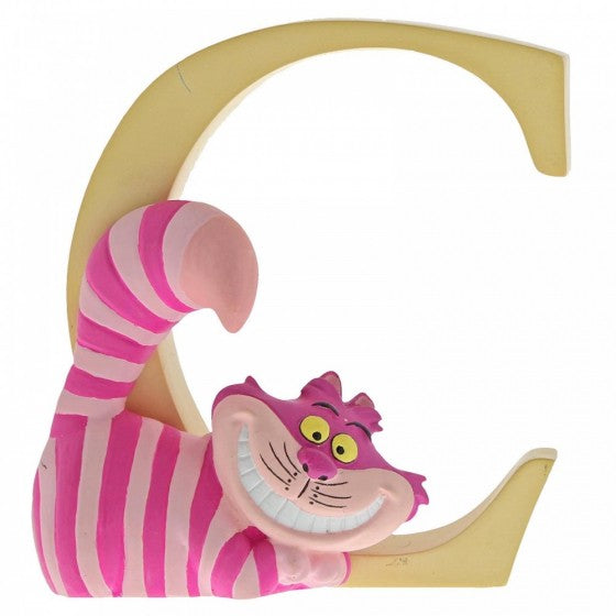 DISNEY SHOWCASE ENCHANTING COLLECTION ALPHABET LETTER FIGURINE "C" CHESHIRE CAT