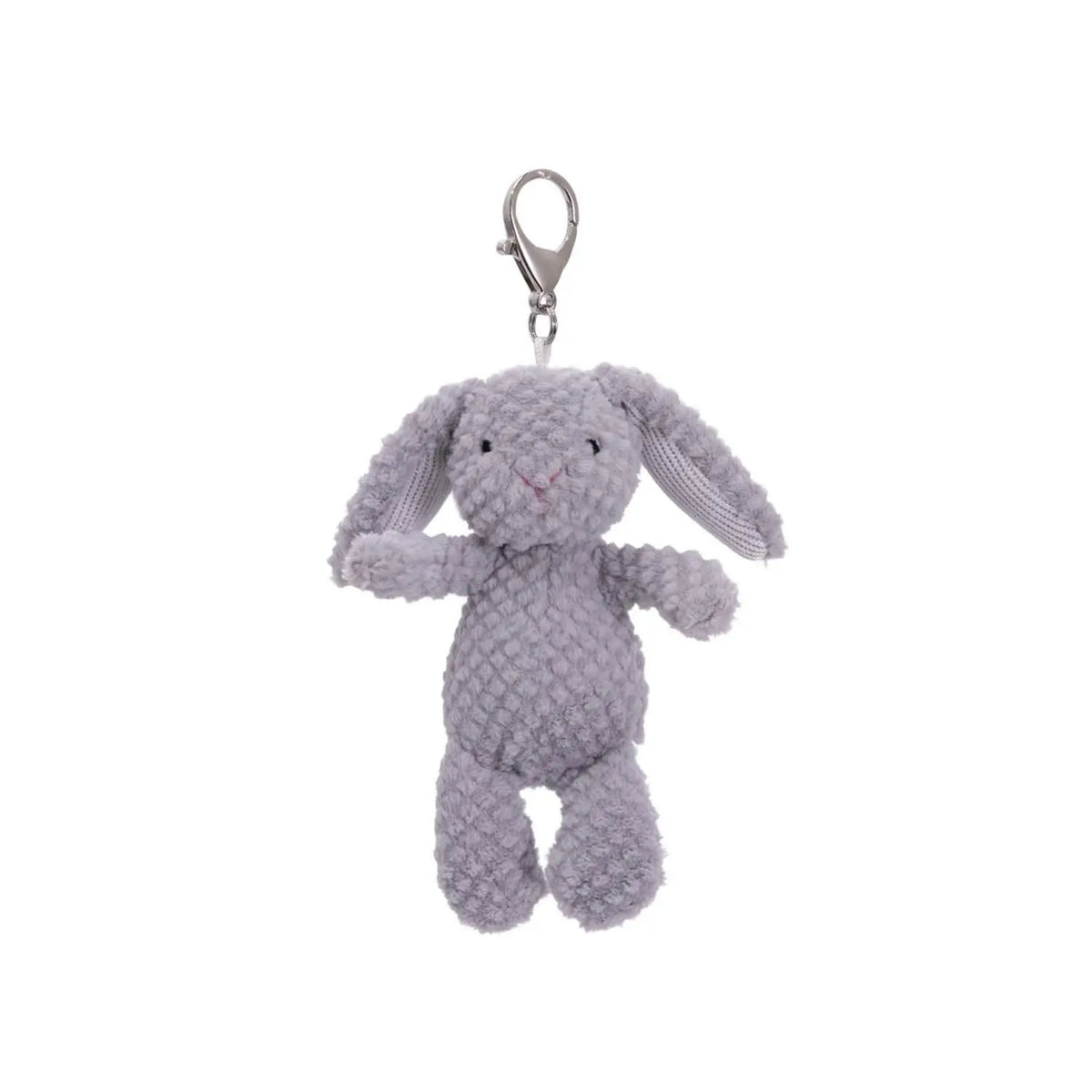 Mary Meyer Nubby Bunny Grey Bag Charm