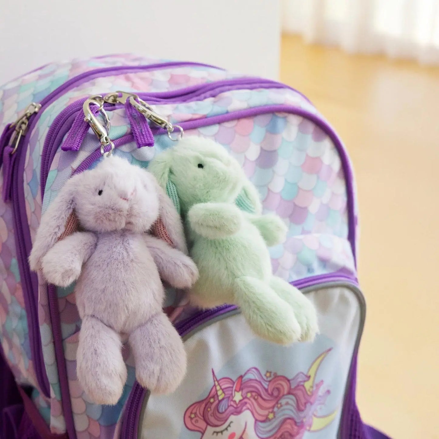 Mary Meyer Soft Bunny Purple Bag Charm