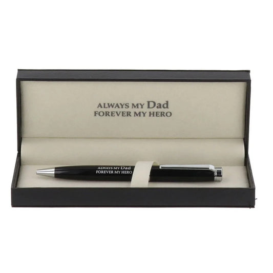 Pen In Gift Box With Sentiment "Always My Dad, Forever My Hero"