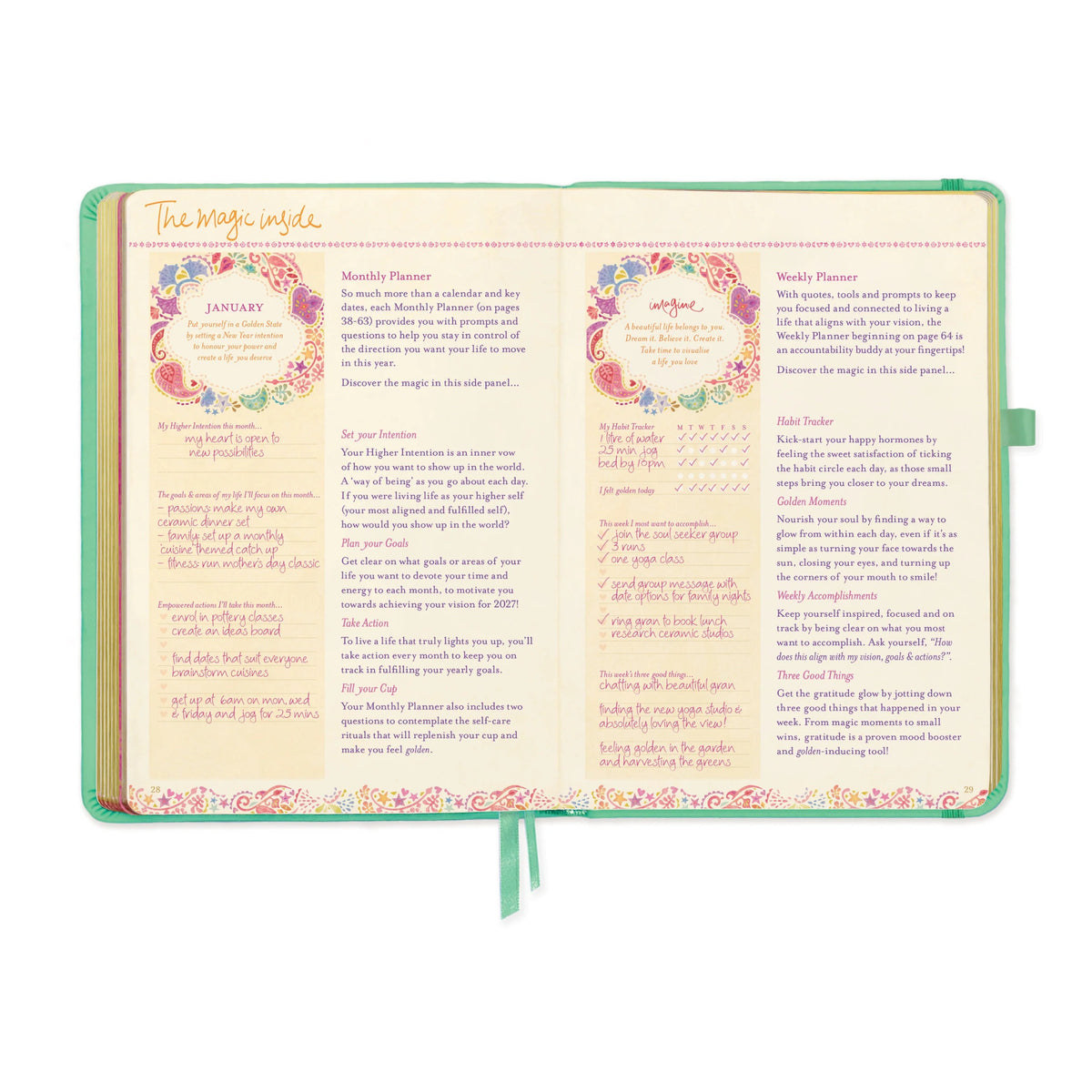 Intrinsic 2027 Diary Planner The Year To Nourish Your Soul - Tahitian Turquoise
