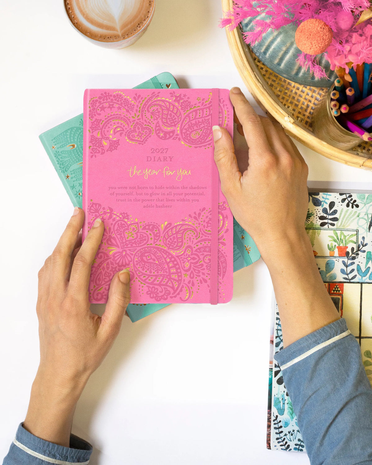 Intrinsic 2027 Diary Planner The Year For You - Rose Quartz Pink