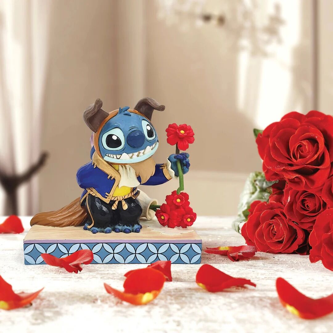 DISNEY TRADITIONS BY JIM SHORE STITCH DRESSED AS BEAST