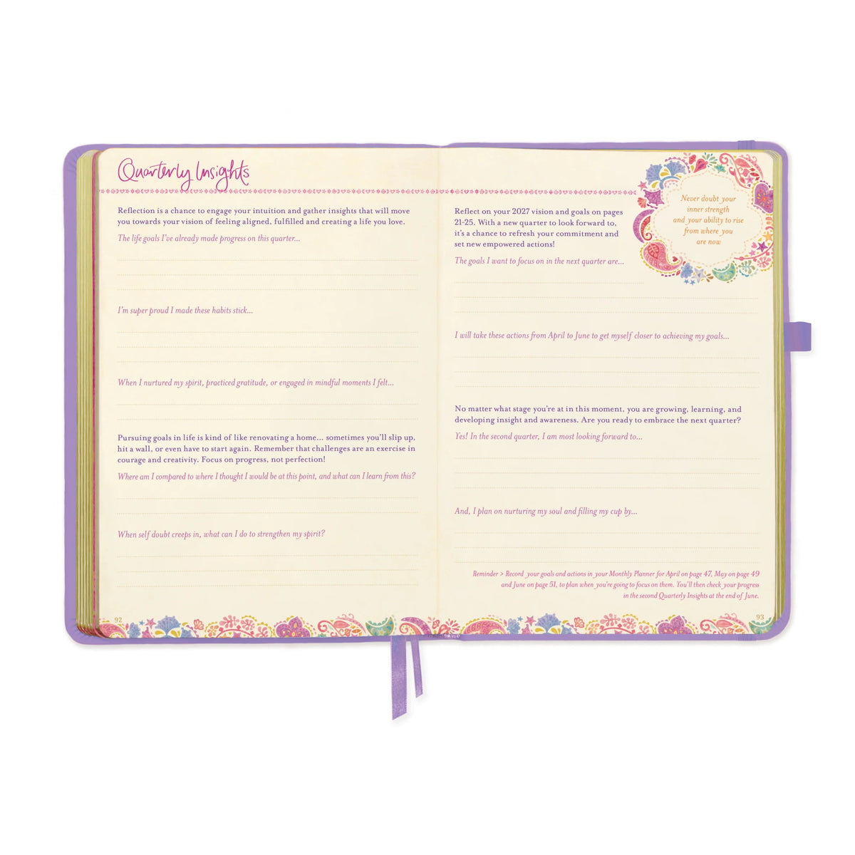 Intrinsic 2027 Diary Planner The Year To Ignite Your Light - Amethyst Purple