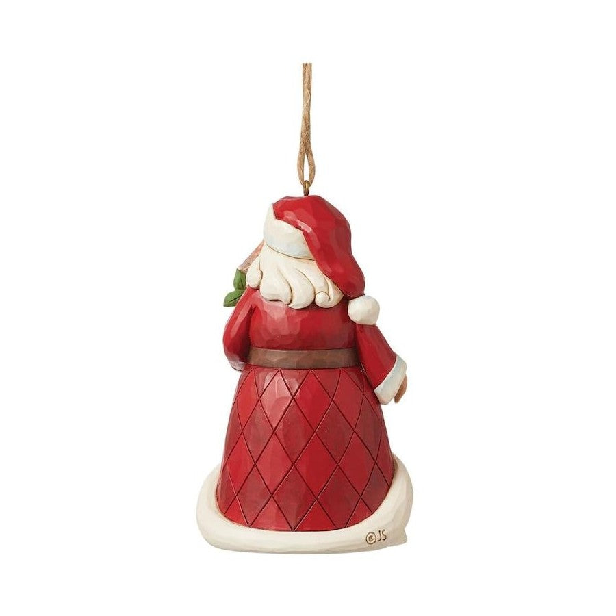 Heartwood Creek By Jim Shore Santa With Pear Tree Hanging Ornament