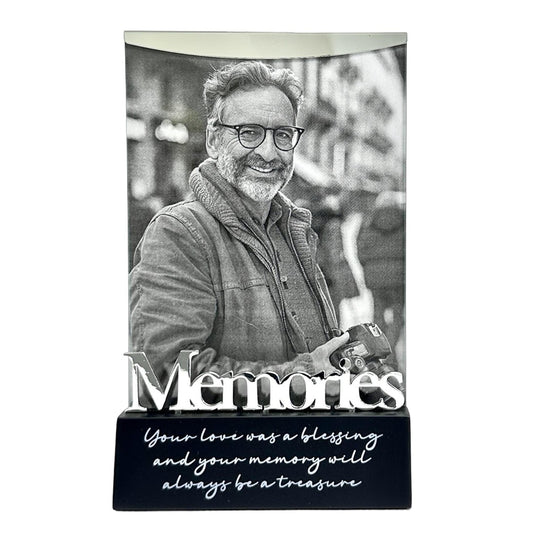 Photo Frame Memorial ‘Memories’ With Verse In Black 6X4