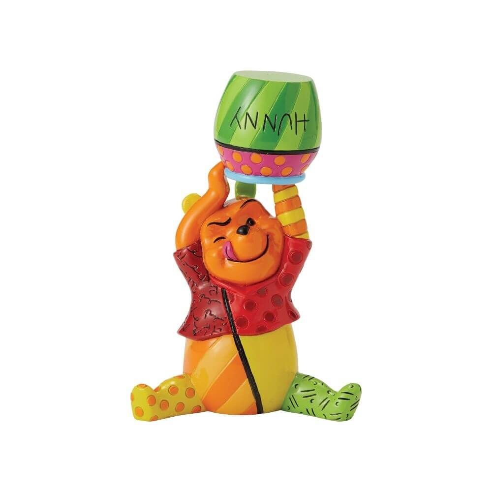 DISNEY BRITTO WINNIE THE POOH WITH POT MINI FIGURINE