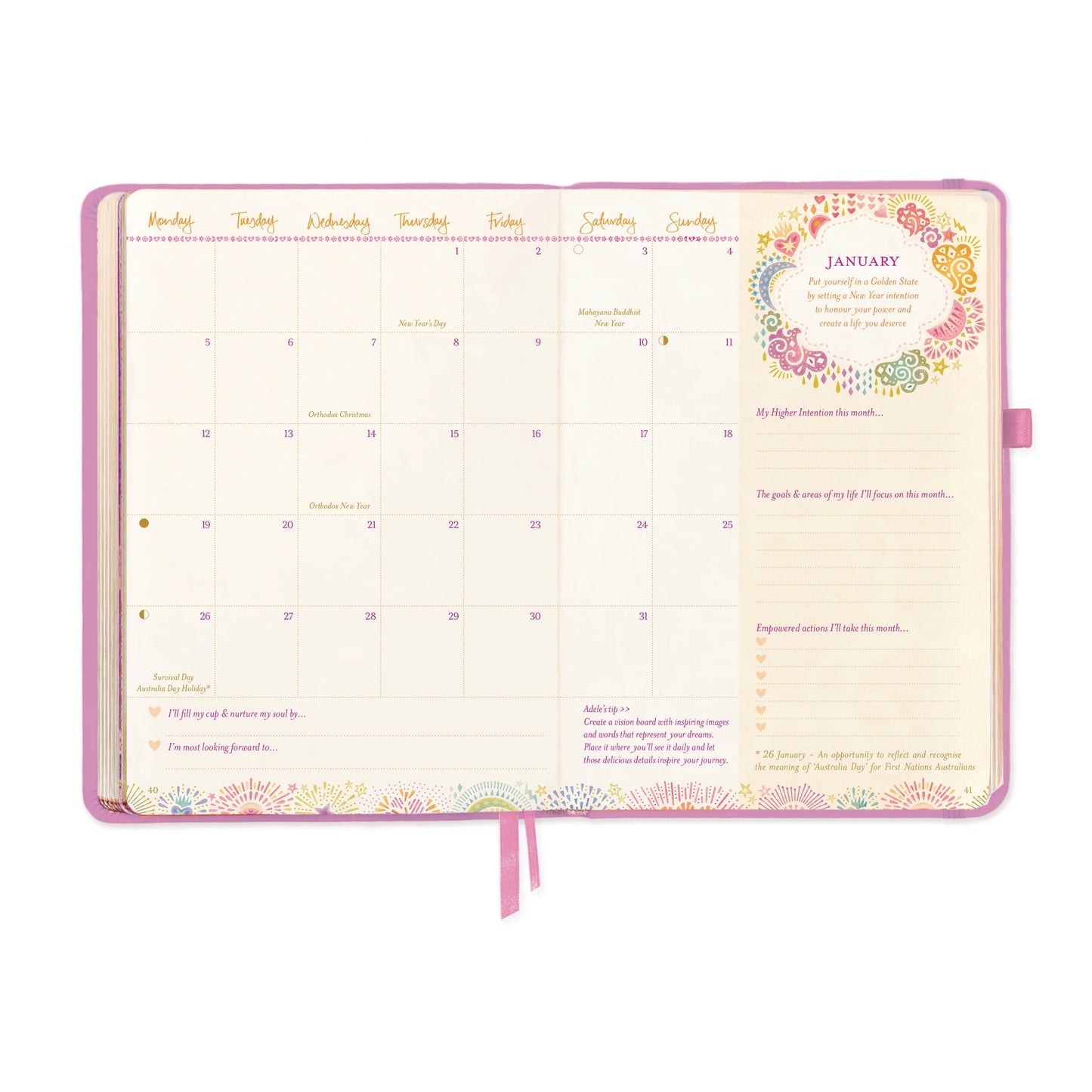 Intrinsic 2026 Diary The year for abundance - Moonlit Mauve