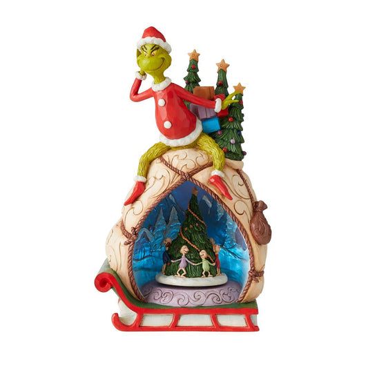 THE GRINCH BY JIM SHORE GRINCH LED ROTATOR 29CM