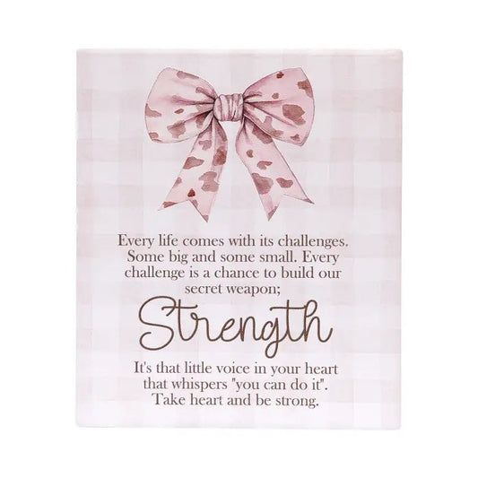 Saddle & Bloom Verse Plaque Strength