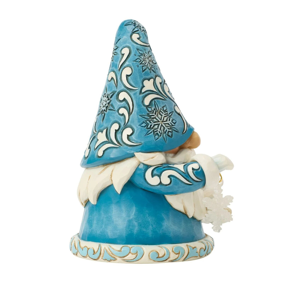 Heartwood Creek By Jim Shore Blue Gnome Holding Snowflake