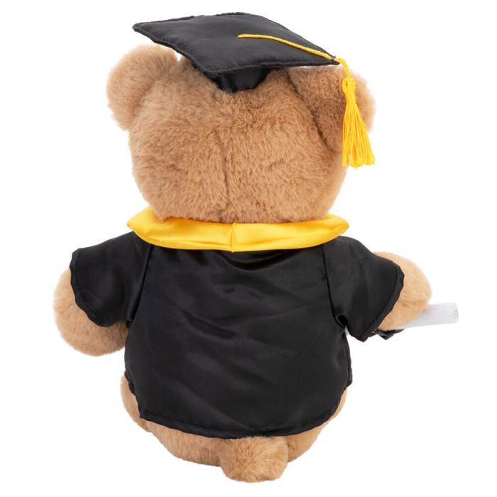 WITH HEART GRADUATION BEAR LARGE WITH SCROLL 33CM