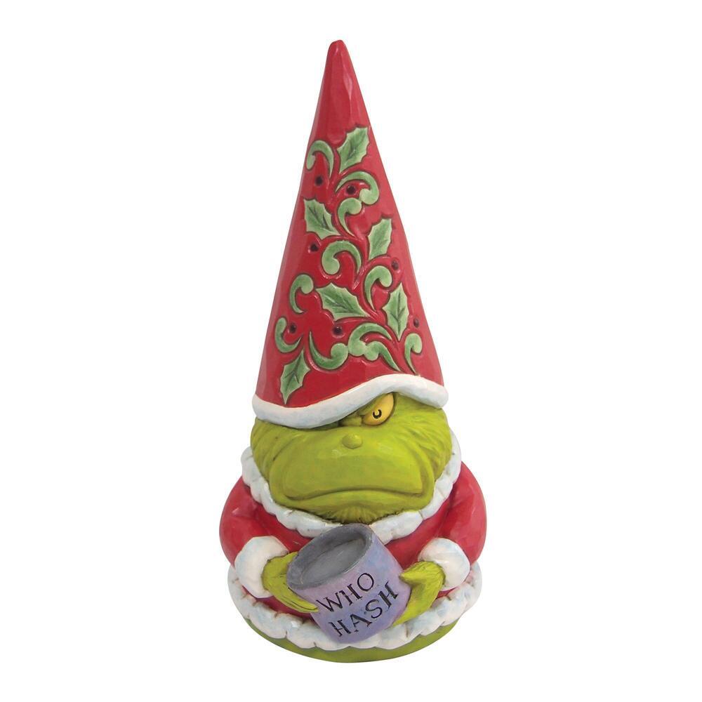 THE GRINCH BY JIM SHORE GNOME WITH WHO HASH 20CM
