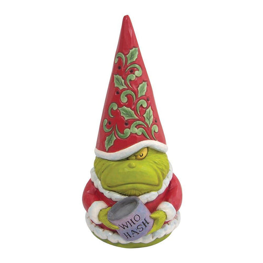 THE GRINCH BY JIM SHORE GNOME WITH WHO HASH 20CM