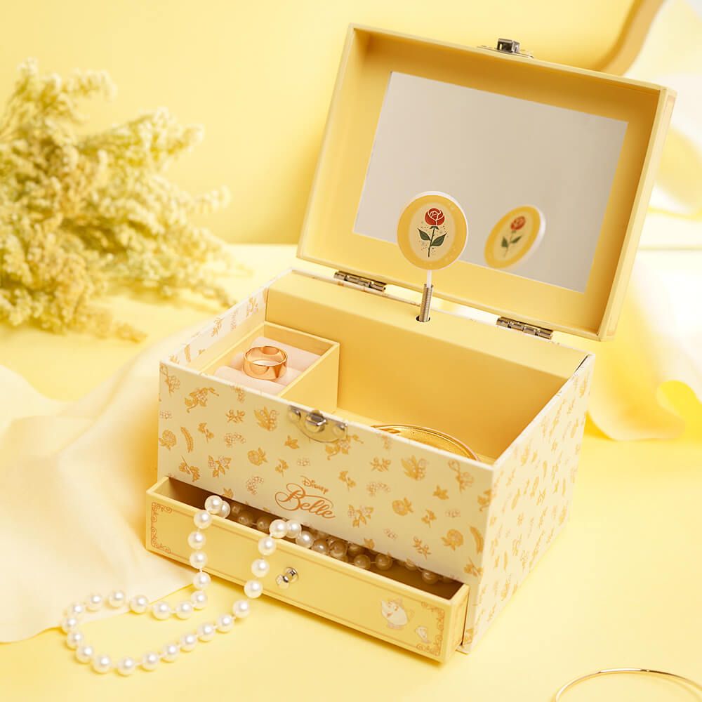 DISNEY PRINCESS PASTEL MUSICAL JEWELLERY BOX BELLE