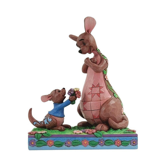 DISNEY TRADITIONS BY JIM SHORE ROO GIVING KANGA FLOWERS