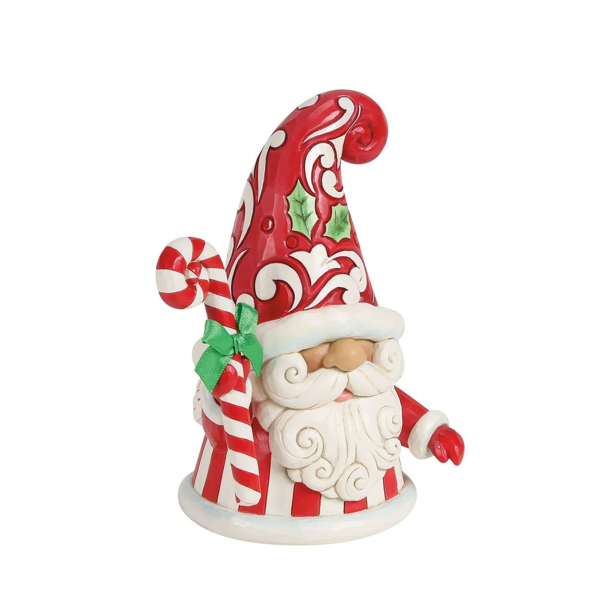 Heartwood Creek By Jim Shore Gnome Holding Large Candy Cane