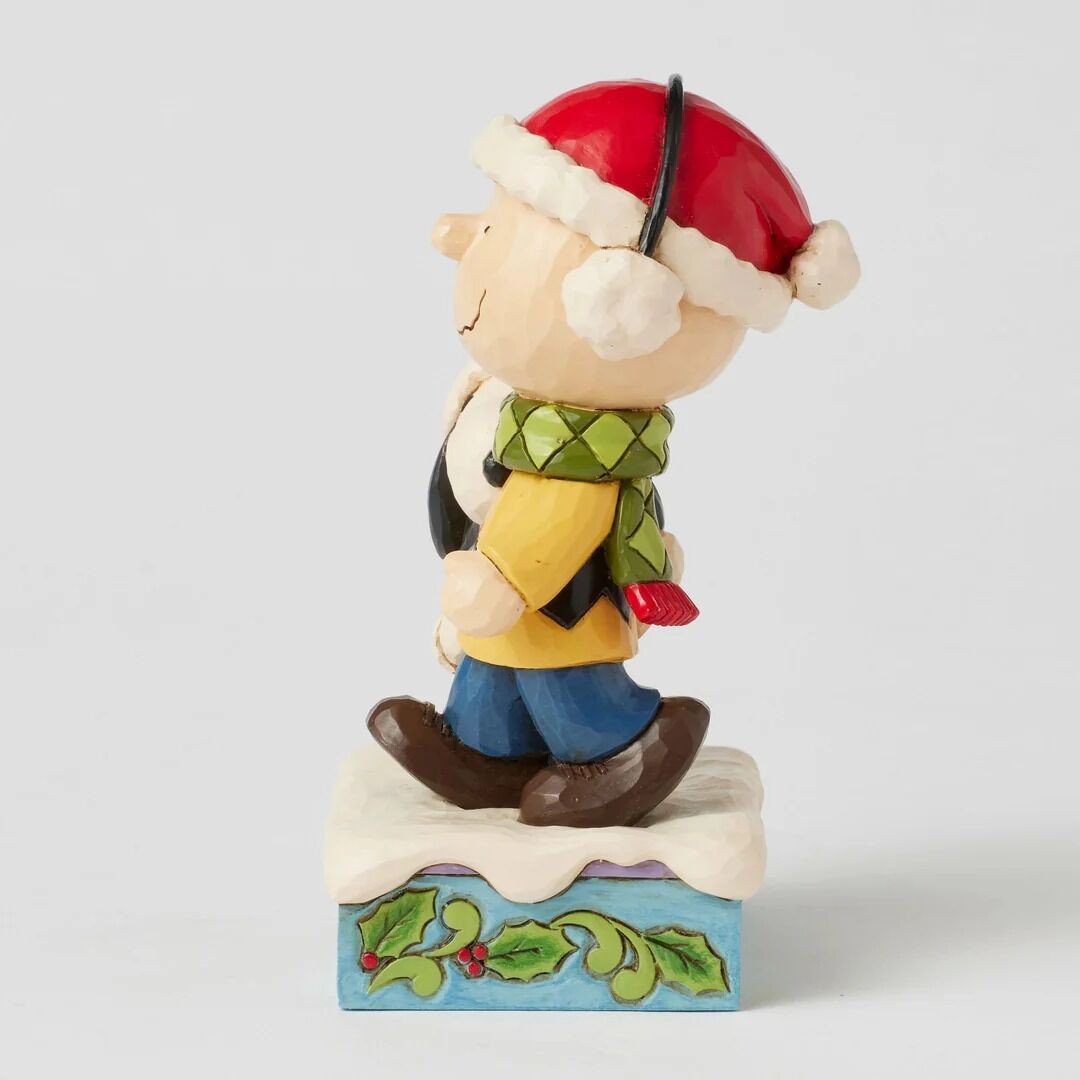 Peanuts By Jim Shore Charlie Brown & Snoopy Wearing Scarf