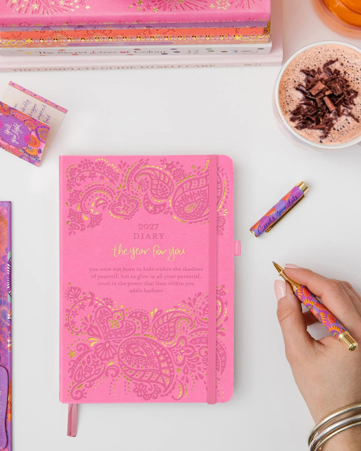 Intrinsic 2027 Diary Planner The Year For You - Rose Quartz Pink