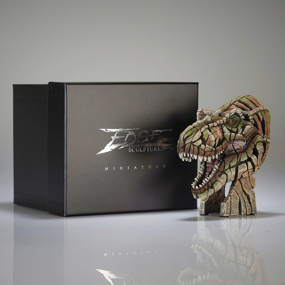 EDGE SCULPTURE MINIATURE T-REX BUST