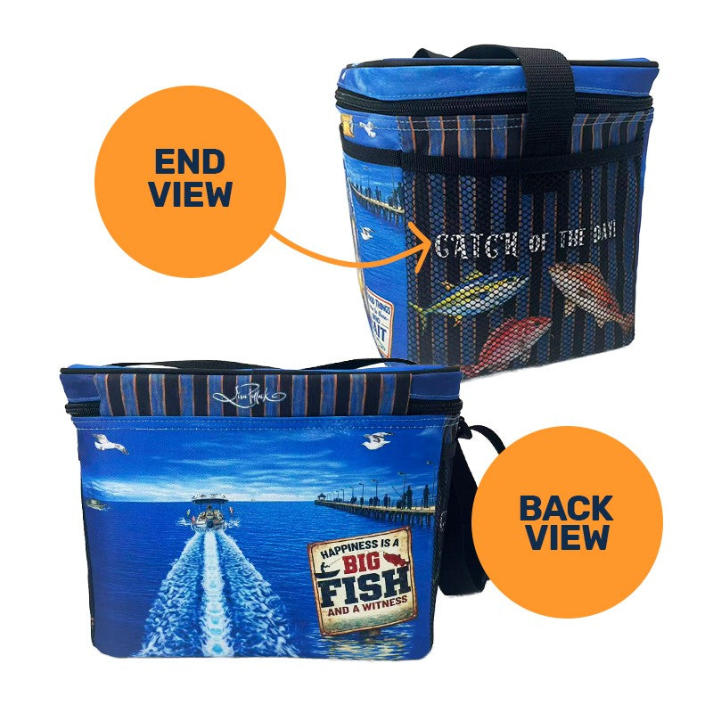 Lisa Pollock Cooler Bag "Fishing & Beer"