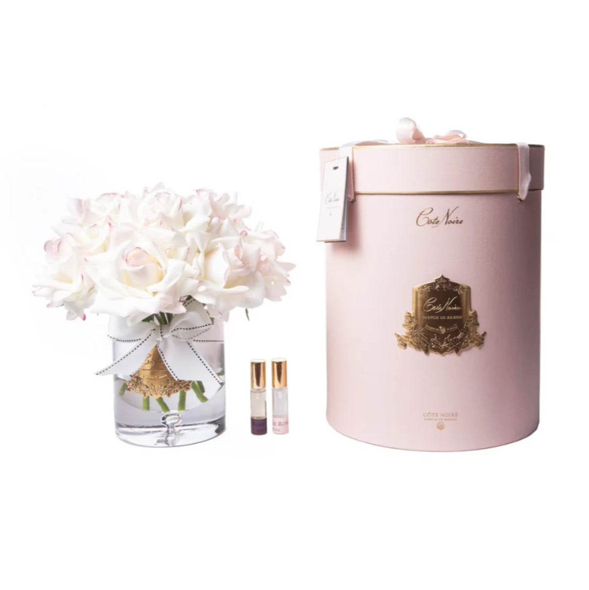 Cote Noire Luxury Grand Bouquet Pink Blush Gold Badge In Pink Box