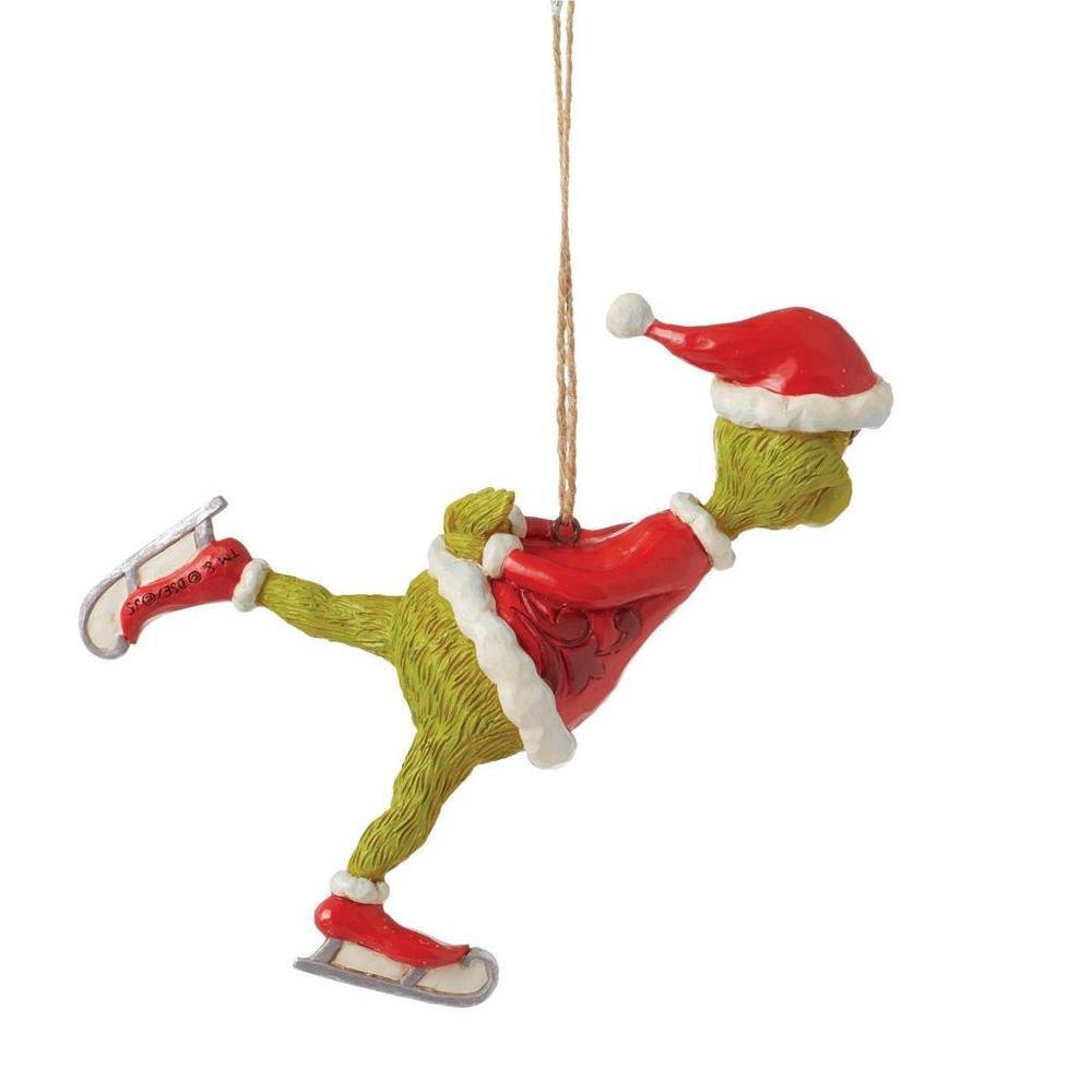 THE GRINCH BY JIM SHORE HANGING ORNAMENT GRINCH ICE SKATING