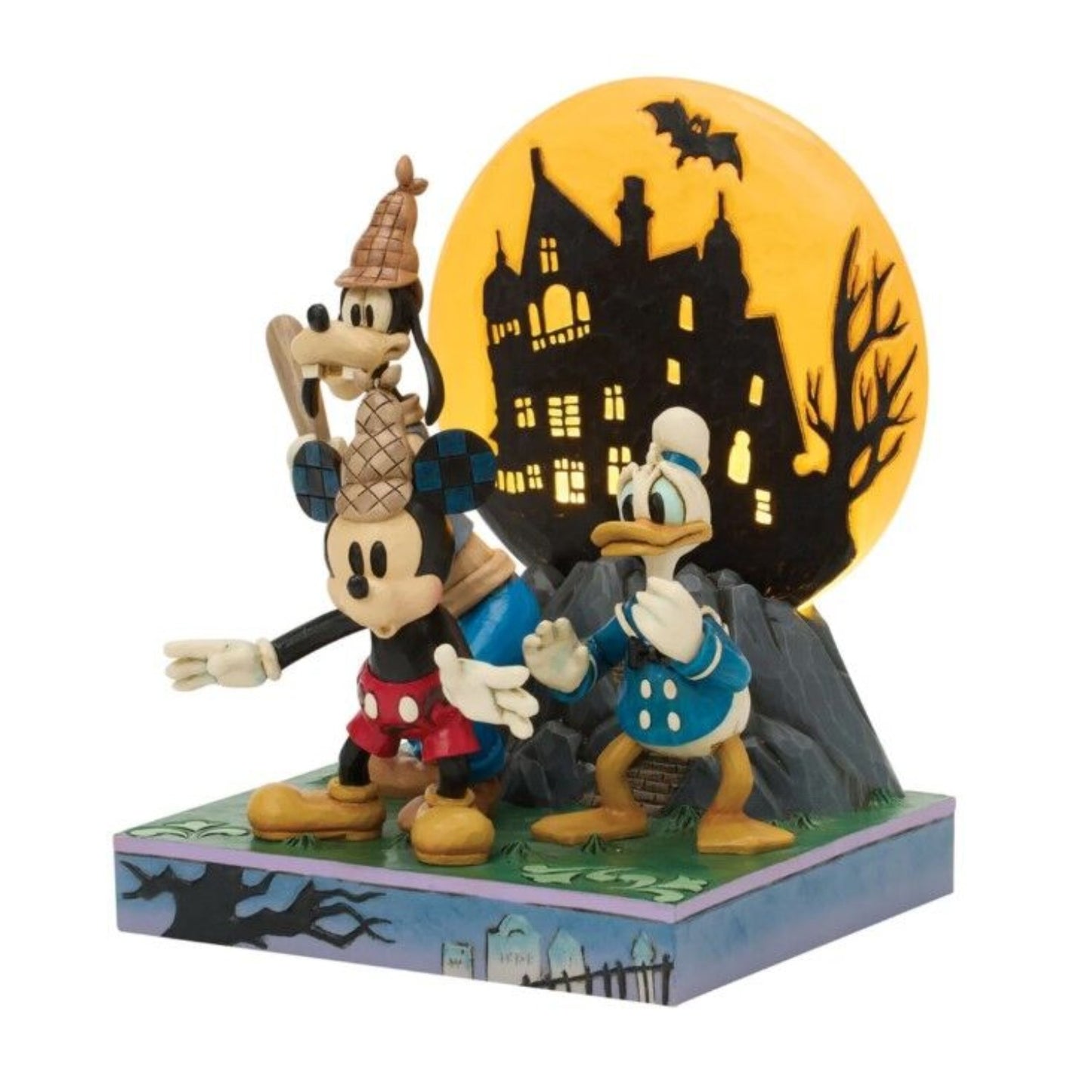 DISNEY TRADITIONS BY JIM SHORE MICKEY & FRIENDS LONESOME GHOSTS LED