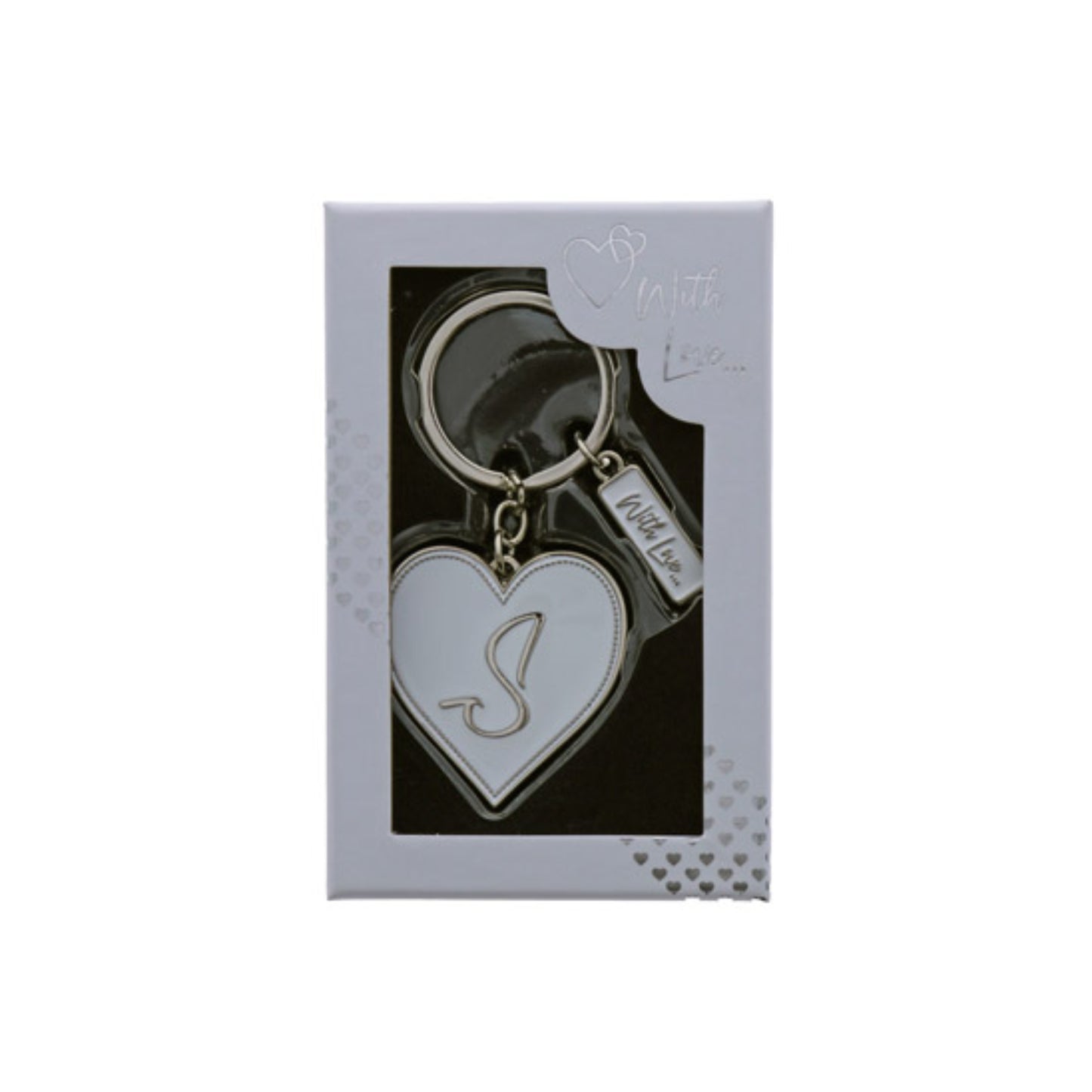 INITIAL KEYRING "S" IN SILVER